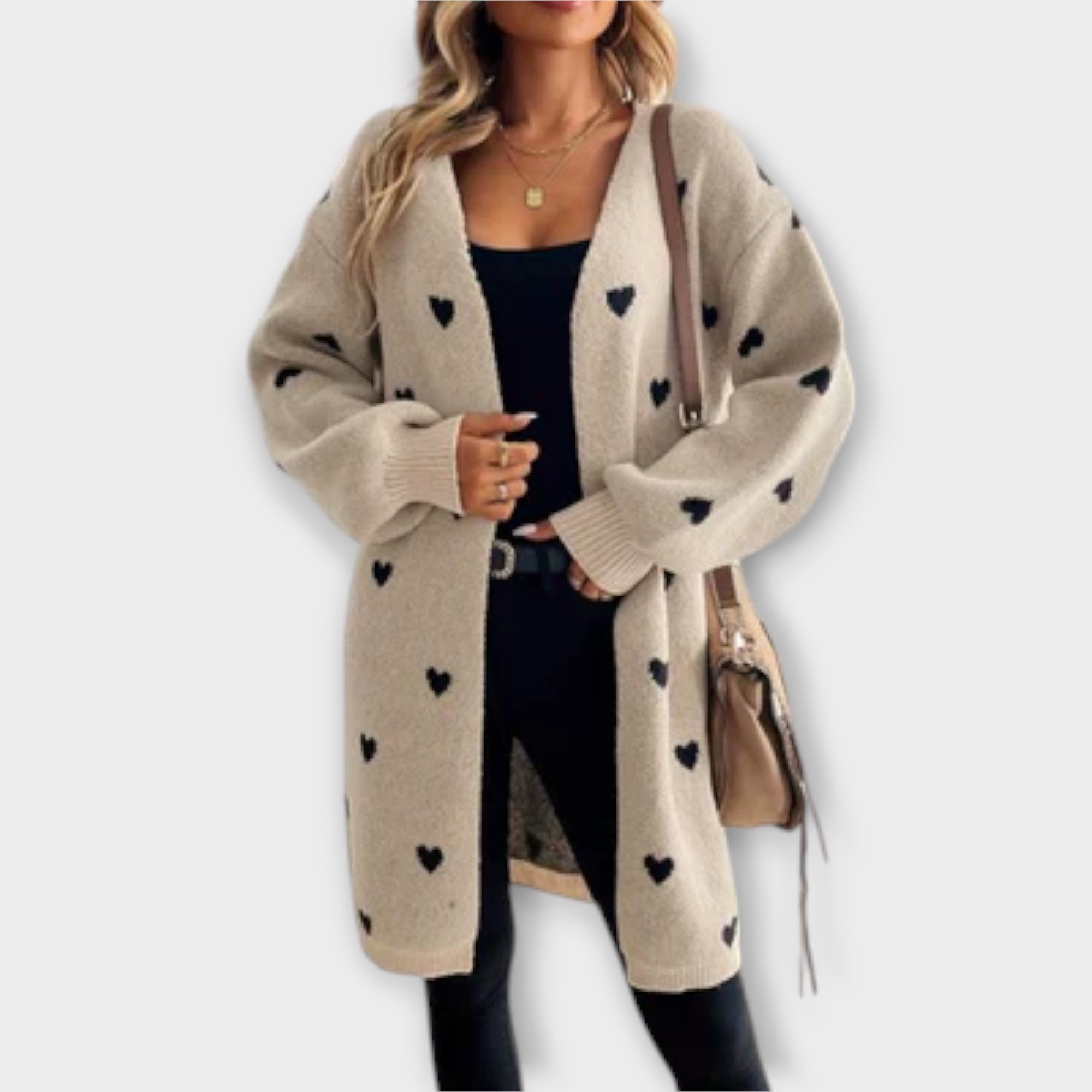 Julia - Kalp Desenli Hırka