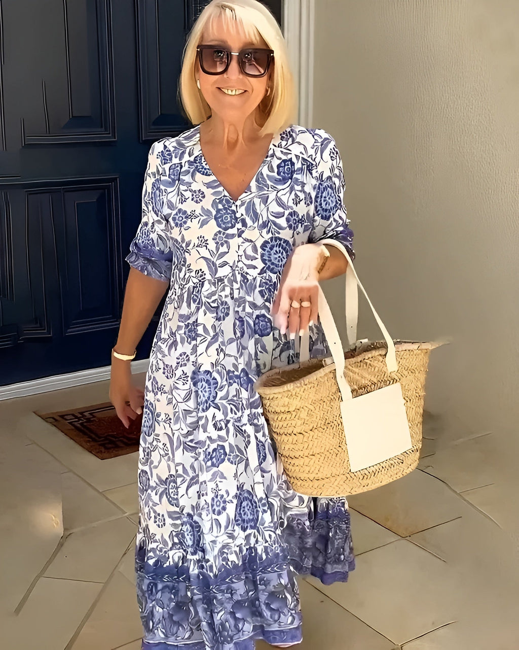 Evelyne | Çiçekli Şık Elbise