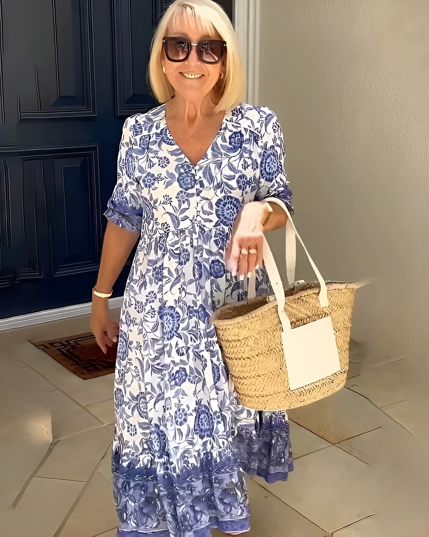 Evelyne | Çiçekli Şık Elbise