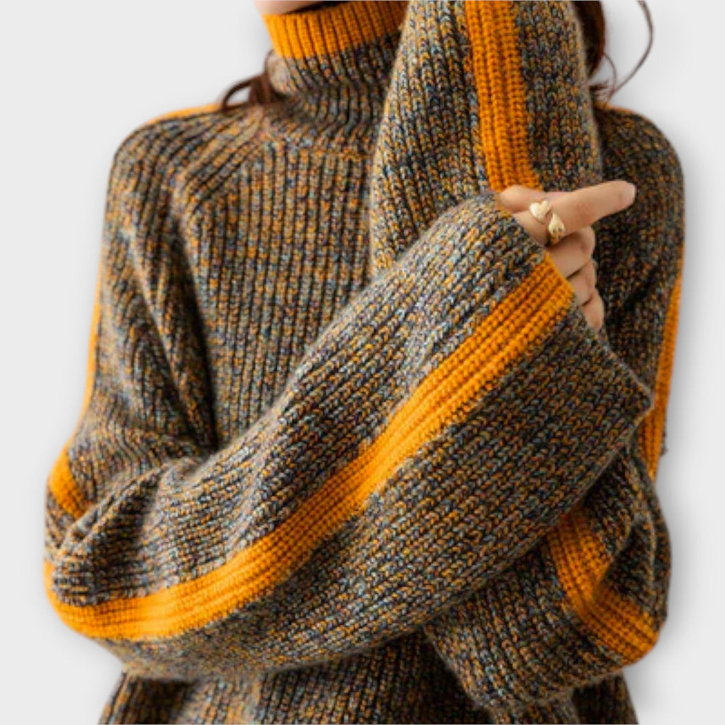 Breseis - Vintage Yüksek Yaka Kazak