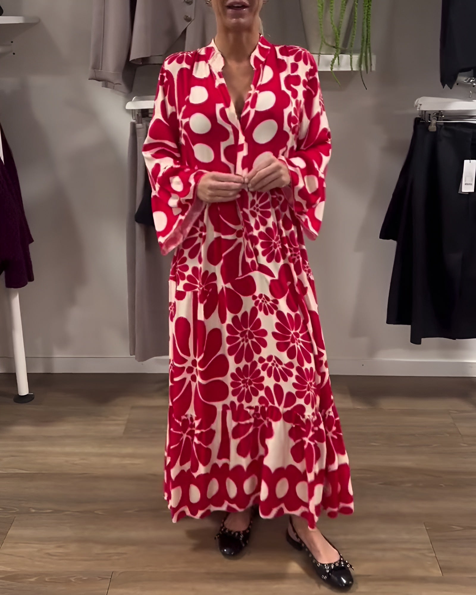 Marielle | Şık Maxi Desenli Elbise