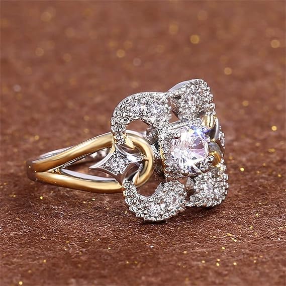 Luciara™ - Yıldız Işığı Çiçek Yüzüğü