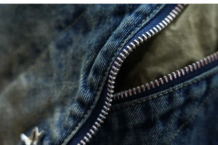 Galvan™ | Denim Bel Lastiği Olan Baggy Pantolon