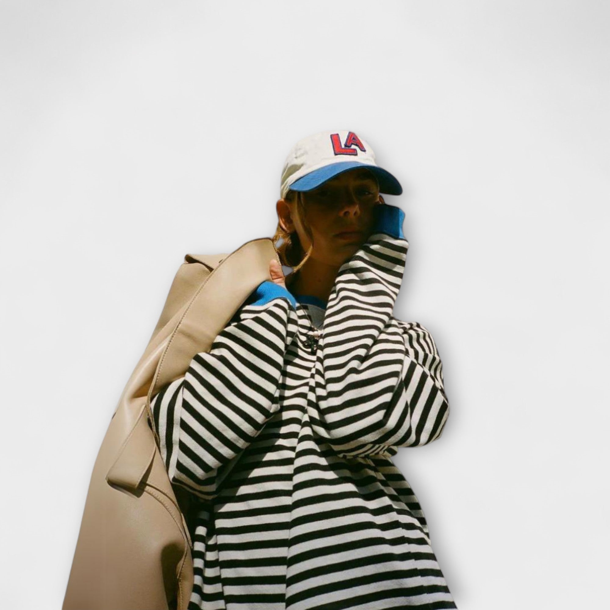 Mary - Çizgili Oversize Kazak